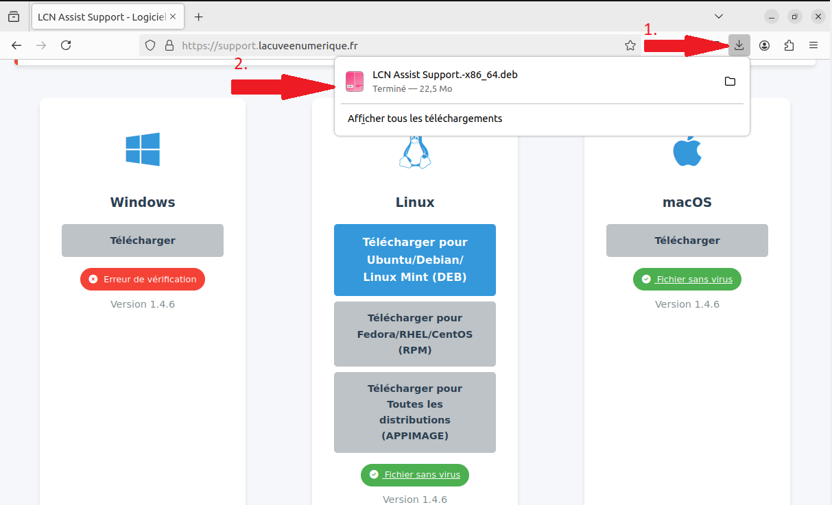 Étape 2 : Accéder au fichier téléchargé