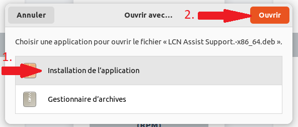 Étape 3 : Ouvrir le fichier téléchargé