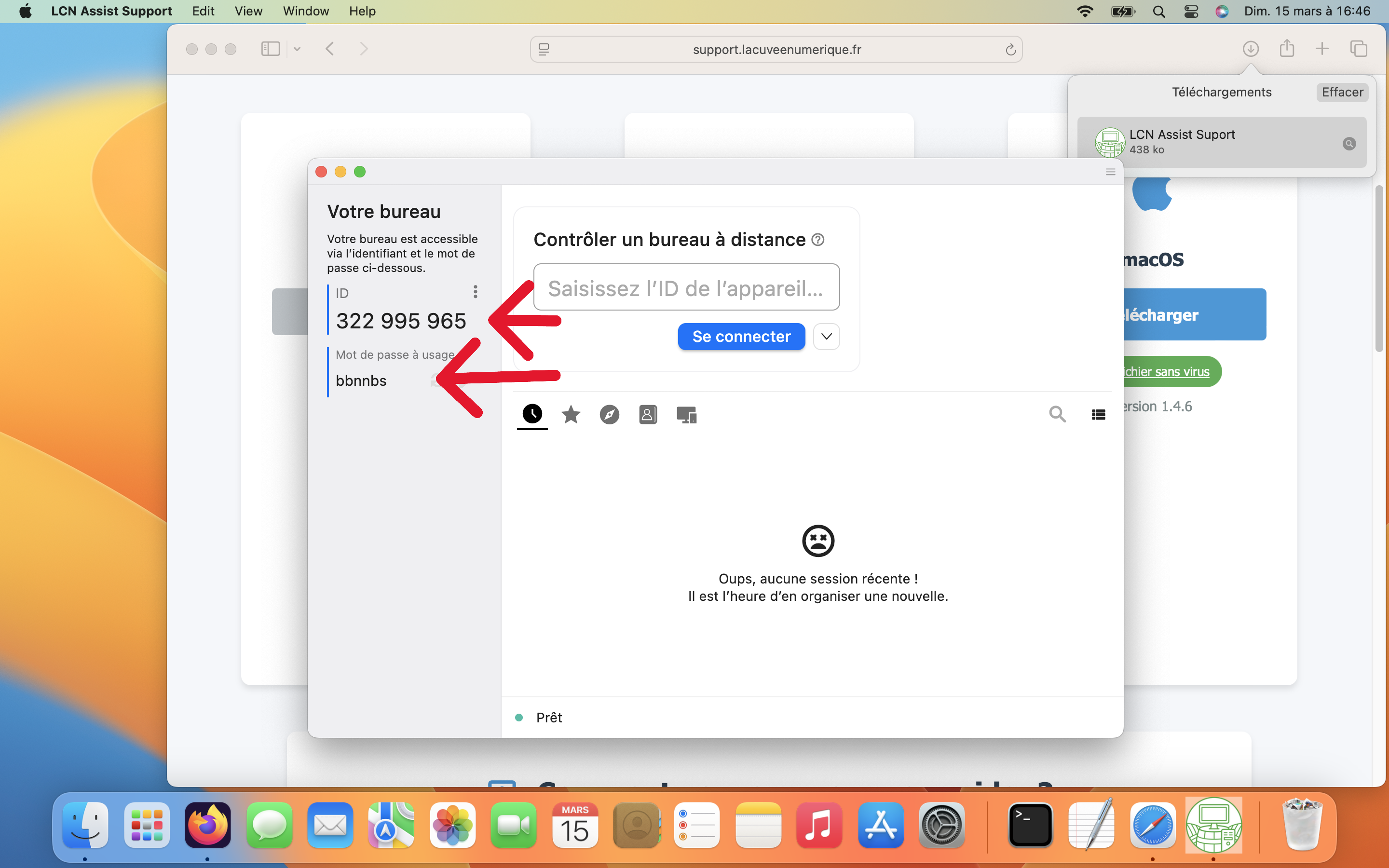 Étape 15 : ID LCN Assist Support